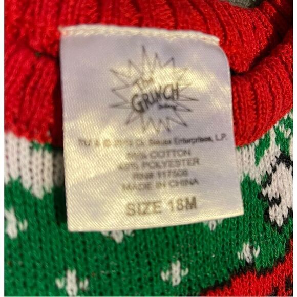The Grinch Sweater 18m baby/toddler Ulgy Christmas Sweater 2019 - Picture 4 of 8